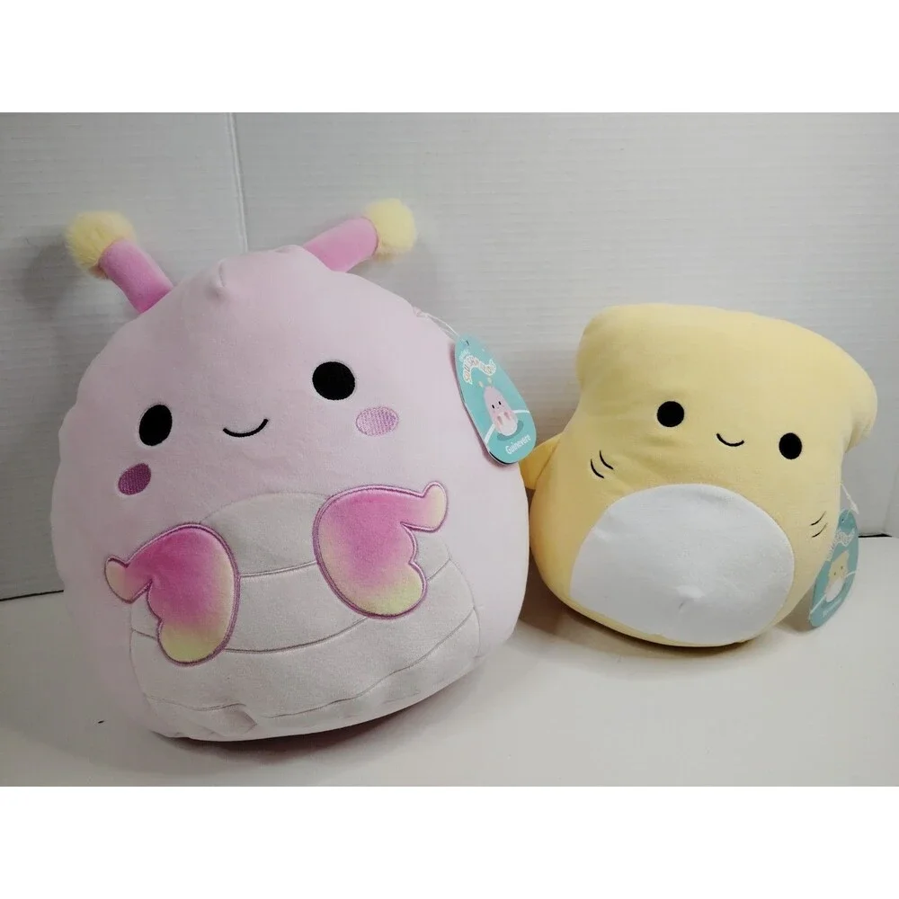 Squishmallows Giselle Bunny & Terrence Plush Lot of 2 Pink/Yellow Washable 2020